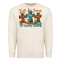 Sandshell fall for jesus he never leaves Premium Sweatshirt - BundleAndBundleShop