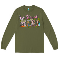 Army Green blessed mini easter Long Sleeve Tee - BarkalooDesign