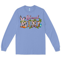Colony Blue blessed mini easter Long Sleeve Tee - BarkalooDesign