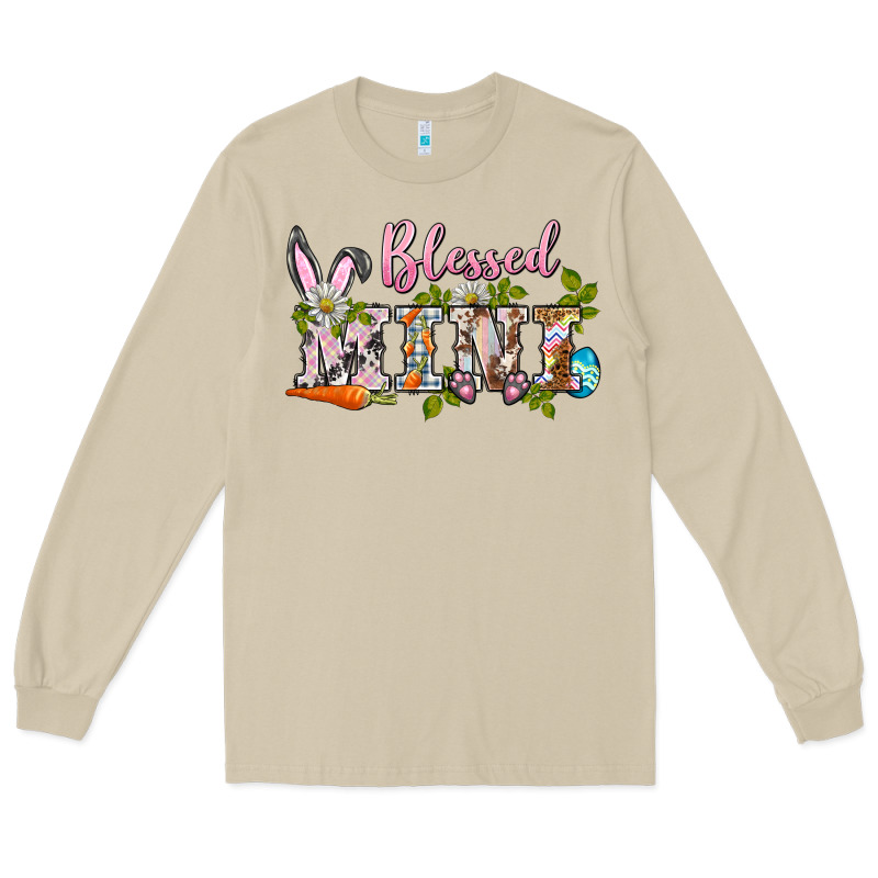 Blessed Mini Easter Long Sleeve Tee by BarkalooDesign | Teevron