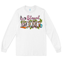 White blessed mini easter Long Sleeve Tee - BarkalooDesign