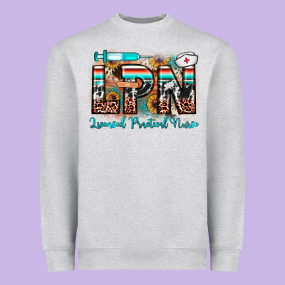 Lpn Licensed Practical Nurse Heavyweight Sweatshirt Designed By Jahusdesignshop