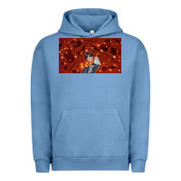 Pigment Pebble Blue wizard boy and owl Urban Hoodie - TumblerDesignByShophia