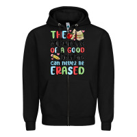 Black the influence of a good teacher can never be  eras Zipper Hoodie - MaliasSmallBusiness