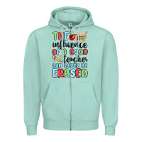 Seafoam the influence of a good teacher can never be  eras Zipper Hoodie - MaliasSmallBusiness