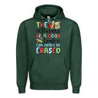 Sports Green the influence of a good teacher can never be  eras Zipper Hoodie - MaliasSmallBusiness