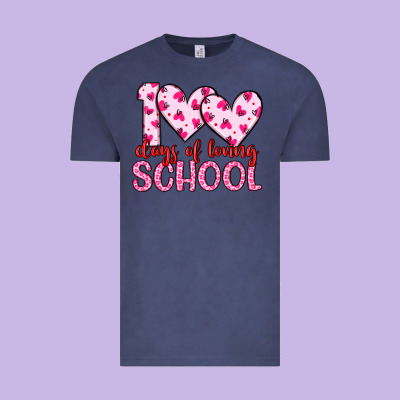 100 Days Of Loving School Vintage Tee Designed By Artiststas