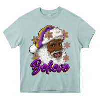 Arona believe purple and gold african american santa Heavy Core Tee - RanaPortraitStore