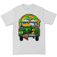 St Patrick's Day Truck With Pot Of Gold Horseshoe And Rainbow Premium Tee | Teevron