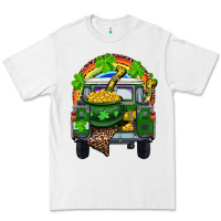 White St Patrick's Day Truck With Pot Of Gold Horseshoe And Rainbow Premium Tee - RanaPortraitStore