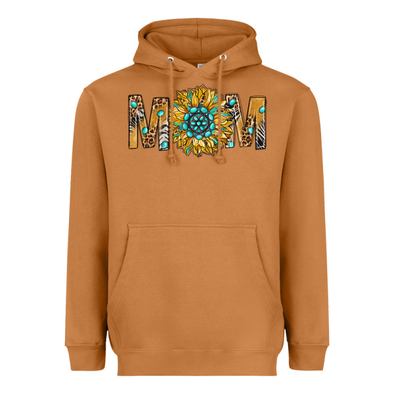 Western Mom With Gemstone And Sunflower Heavyweight Hoodie by BundleAndBundleShop | Teevron