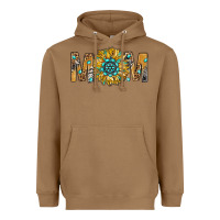 Toasted Coconut Western Mom With Gemstone And Sunflower Heavyweight Hoodie - BundleAndBundleShop