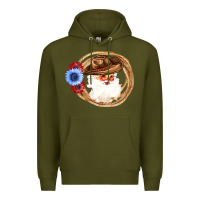 Army Green Cowboy Santa Premium Hoodie - Bettercallsaul