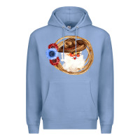 Colony Blue Cowboy Santa Premium Hoodie - Bettercallsaul