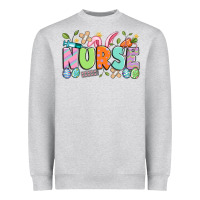 Heather Grey easter nurse Heavyweight Sweatshirt - Artiststas