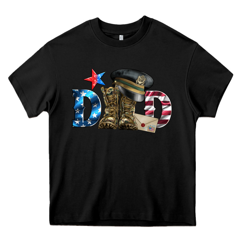Dad Military Boots And Hat Heavy Core Tee by Artiststas | Teevron