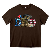 Chocolate Brown dad military boots and hat Heavy Core Tee - Artiststas