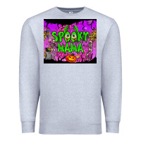 Heather Grey spooky mama tumbler Premium Sweatshirt - BundleAndBundleShop