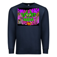Navy spooky mama tumbler Premium Sweatshirt - BundleAndBundleShop