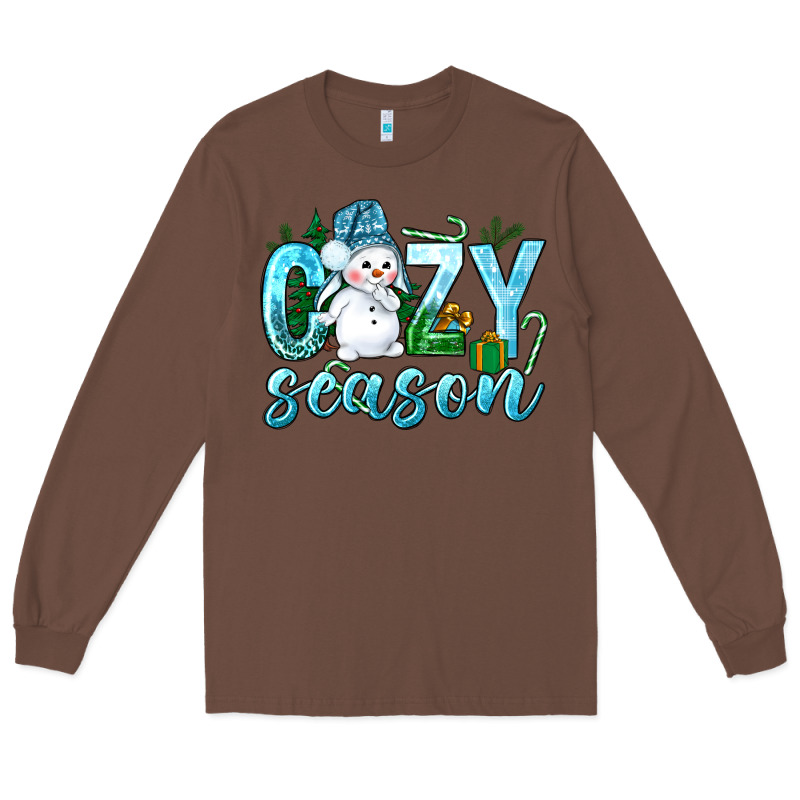Cozy Season Winter Christmas Long Sleeve Tee by NancyCooperArtShop | Teevron