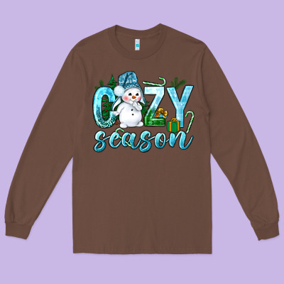 Cozy Season Winter Christmas Long Sleeve Tee Designed By Nancycooperartshop