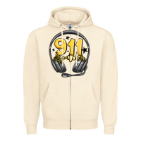 Sandshell 911 dispatcher Zipper Hoodie - MaliasSmallBusiness