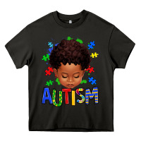 Asphalt autism afro kid full face Heavy Core Tee - texasbilliewilder