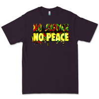 Plum no justice no peace Premium Tee - Zillion Design Studio