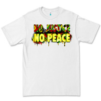 White no justice no peace Premium Tee - Zillion Design Studio