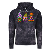 Cloud Black happy halloween gnomes white Vintage Hoodie - RacoonDesign