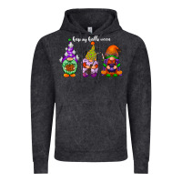 Vintage Black happy halloween gnomes white Vintage Hoodie - RacoonDesign