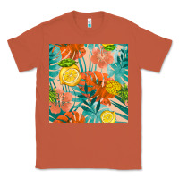 Copper pineapple and lemon seamless pattern Classic Tee - BundleAndBundleShop