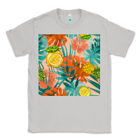 Moon Dust pineapple and lemon seamless pattern Classic Tee - BundleAndBundleShop