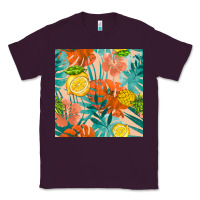 Plum pineapple and lemon seamless pattern Classic Tee - BundleAndBundleShop