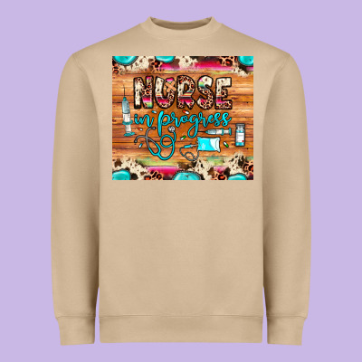 Nurse In Progress Heavyweight Sweatshirt Designed By Jahusdesignshop