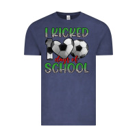 Vintage Denim i kicked 100 days of school Vintage Tee - Artiststas