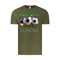 I Kicked 100 Days Of School Vintage Tee | Teevron