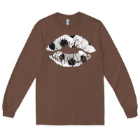 Chestnut soccer lips Long Sleeve Tee - AdoDesignShop