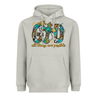 Moon Dust With God All Things Are Possible With Cross Heavyweight Hoodie - BundleAndBundleShop