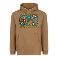 Toasted Coconut With God All Things Are Possible With Cross Heavyweight Hoodie - BundleAndBundleShop