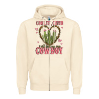 Sandshell cool it cupid i will find my own cowboy Zipper Hoodie - MaliasSmallBusiness