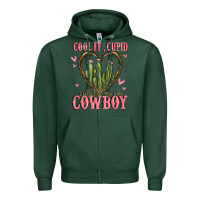 Sports Green cool it cupid i will find my own cowboy Zipper Hoodie - MaliasSmallBusiness