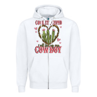 White cool it cupid i will find my own cowboy Zipper Hoodie - MaliasSmallBusiness