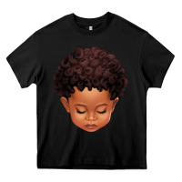 Black cute afro boy Heavy Core Tee - texasbilliewilder