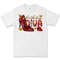 White birthday diva Premium Tee - texasbilliewilder