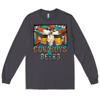 Smoke cowboys and beers Long Sleeve Tee - NancyCooperArtShop