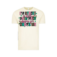 Vintage Arctic floral i am street so look both ways before you cr Vintage Tee - AdoDesignShop