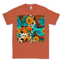 Copper cowboy boots and hat seamless pattern Classic Tee - BundleAndBundleShop