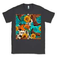 Smoke cowboy boots and hat seamless pattern Classic Tee - BundleAndBundleShop