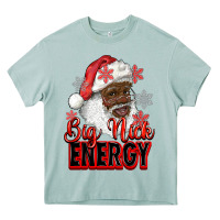 Big Nick Energy Afro Santa Heavy Core Tee | Teevron